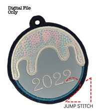 Load image into Gallery viewer, Snowy Bulb 2022 Ornament