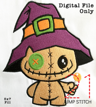 Load image into Gallery viewer, Witch Poppet 5x7