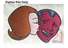 Load image into Gallery viewer, Retro Super Couple Sketch and Fill