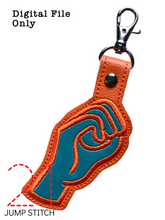 Load image into Gallery viewer, “O” Sign Language Fob