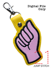 Load image into Gallery viewer, "A" Sign Language Fob