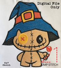 Load image into Gallery viewer, Witch Poppet 5x7