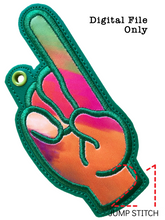 Load image into Gallery viewer, "D" Sign Language Ornament