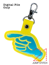 Load image into Gallery viewer, “G” Sign Language Fob