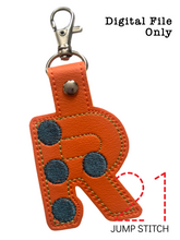 Load image into Gallery viewer, "R" Braille Fob