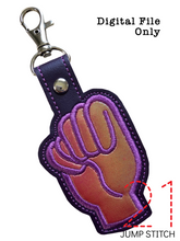 Load image into Gallery viewer, “M” Sign Language Fob