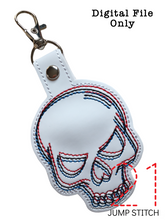 Load image into Gallery viewer, Skull 3D Fob