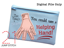 Load image into Gallery viewer, Helping Hand 5x7 Zipper Bag