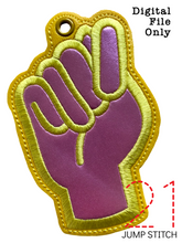 Load image into Gallery viewer, “T” Sign Language Ornament