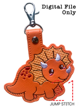 Load image into Gallery viewer, Triceratops Fob