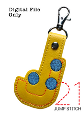 Load image into Gallery viewer, "J" Braille Fob