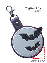 Load image into Gallery viewer, Bats Moon Fob