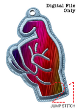 Load image into Gallery viewer, “X” Sign Language Ornament