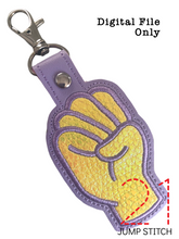 Load image into Gallery viewer, "E" Sign Language Fob