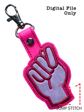 Load image into Gallery viewer, “T” Sign Language Fob