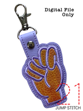 Load image into Gallery viewer, “N” Sign Language Fob