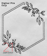 Load image into Gallery viewer, Hexagon Floral Frame