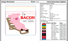Load image into Gallery viewer, ITH I'm Bacon Out Here 4x4 Zipper Bag