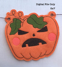 Load image into Gallery viewer, Jack O Lantern Two 5x7 Bunting