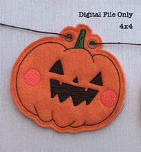 Load image into Gallery viewer, Jack O Lantern Three 4x4 Bunting