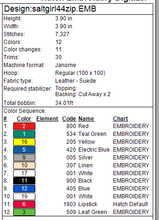 Load image into Gallery viewer, ITH Salt Girl 4x4 Zipper Bag