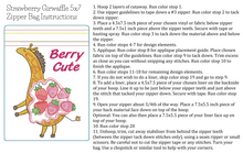 Load image into Gallery viewer, ITH Strawberry Girwaffle 5x7 Zipper Bag