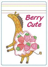 Load image into Gallery viewer, ITH Strawberry Girwaffle 5x7 Zipper Bag