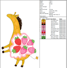 Load image into Gallery viewer, Strawberry Girwaffle Sketch and Fill