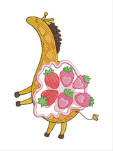 Load image into Gallery viewer, Strawberry Girwaffle Sketch and Fill