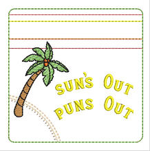 Load image into Gallery viewer, ITH Sun's Out Puns Out 4x4 Zipper Bag