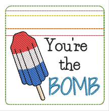 Load image into Gallery viewer, ITH You're the Bomb 4x4 Zipper Bag