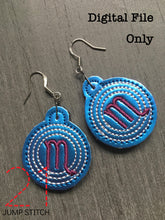 Load image into Gallery viewer, Scorpio Symbol Pull/Earrings
