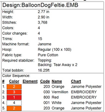 Load image into Gallery viewer, Dog Balloon Animal Fob
