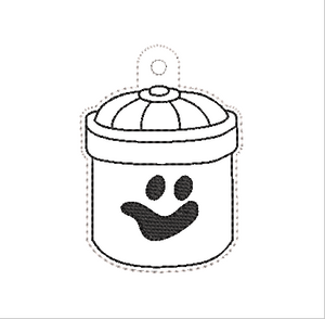 Halloween Boo Bucket Fob