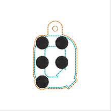 Load image into Gallery viewer, &quot;Q&quot; Braille Fob
