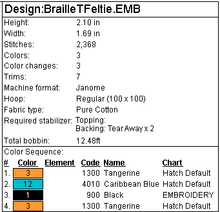 Load image into Gallery viewer, &quot;T&quot; Braille Fob
