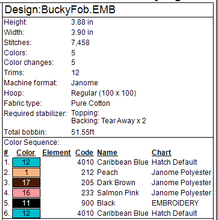 Load image into Gallery viewer, Bucky Fob
