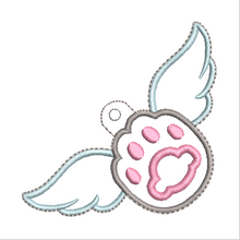 Load image into Gallery viewer, Cat Paw with Wings Fob
