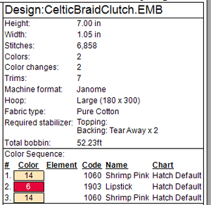 Celtic Braid Clutch Strap