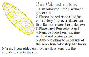 Corn Cob Ornament