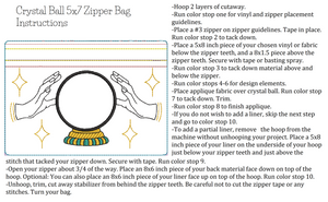 Crystal Ball 5x7 Zipper Bag