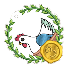 Load image into Gallery viewer, French Hens Ornament
