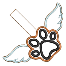 Load image into Gallery viewer, Dog Paw with Wings Fob
