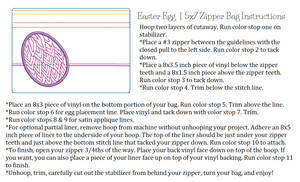 Easter Egg 1 5x7 Zipper Bag
