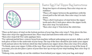Easter Egg 2 5x7 Zipper Bag