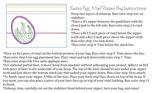 Easter Egg 3 5x7 Zipper Bag