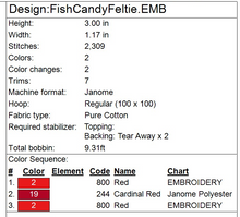 Load image into Gallery viewer, Candy Fish Fob
