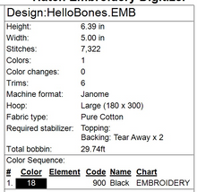 Load image into Gallery viewer, Hello Bones 5x7
