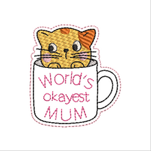 Load image into Gallery viewer, World&#39;s Okayest Mom/Mum Fob
