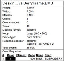Load image into Gallery viewer, Oval Berry Frame

